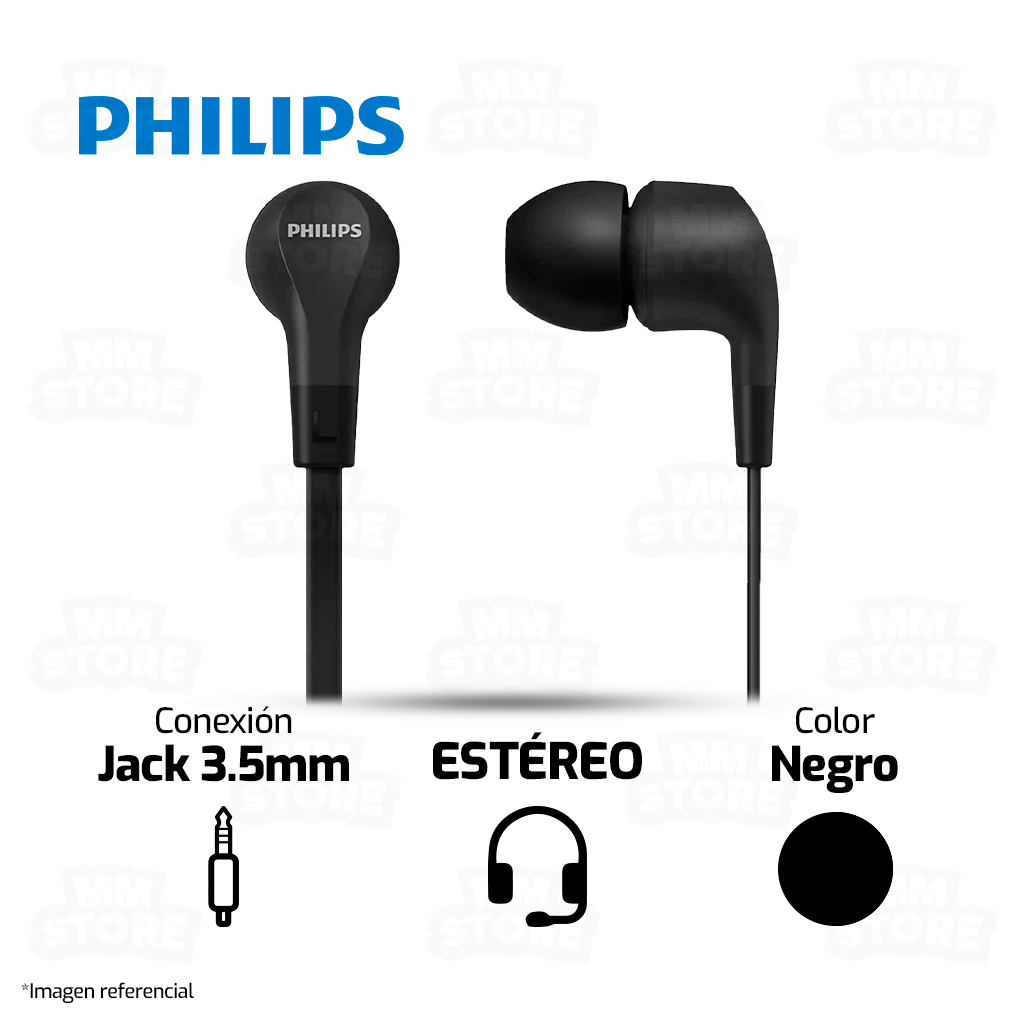 Philips Auriculares intrauditivos con cable - Blanco (TAE1105WT/00