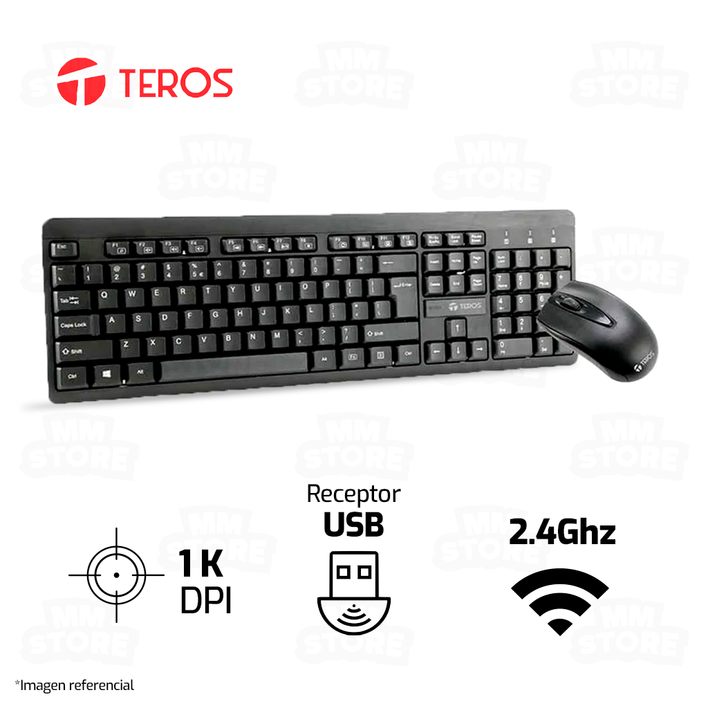 Teclado y mouse inalambrico teros sale