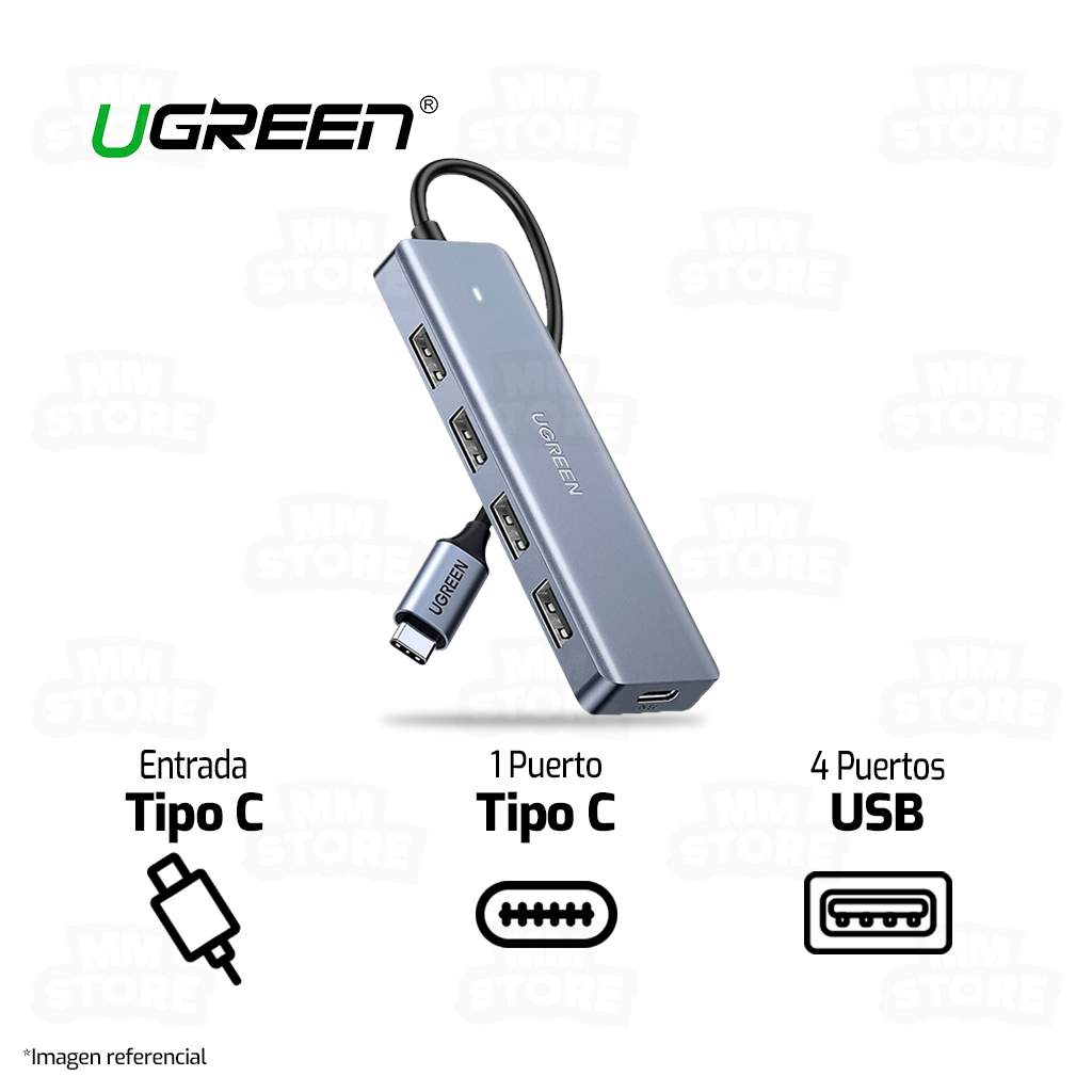 HUB USB TIPO C UGREEN 70336, 3.0