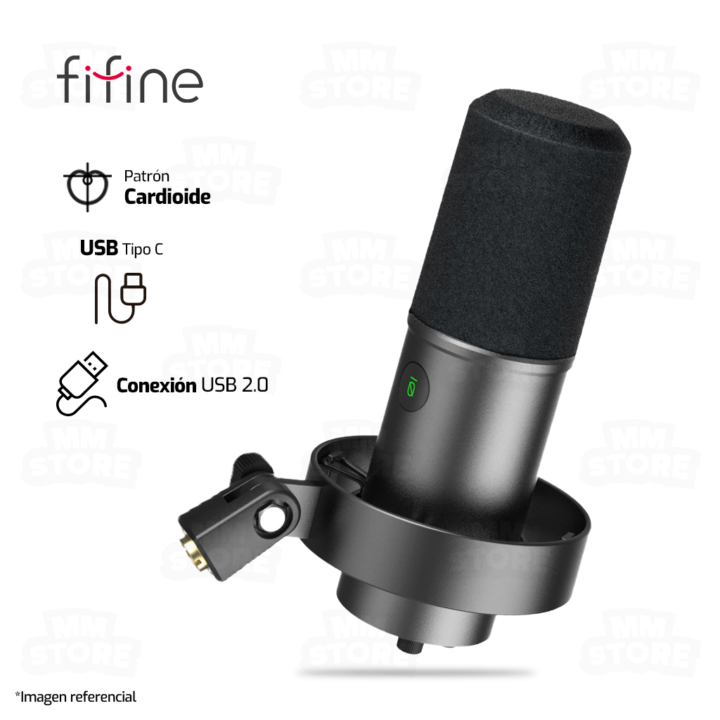 Micrófono Fifine K670 Negro