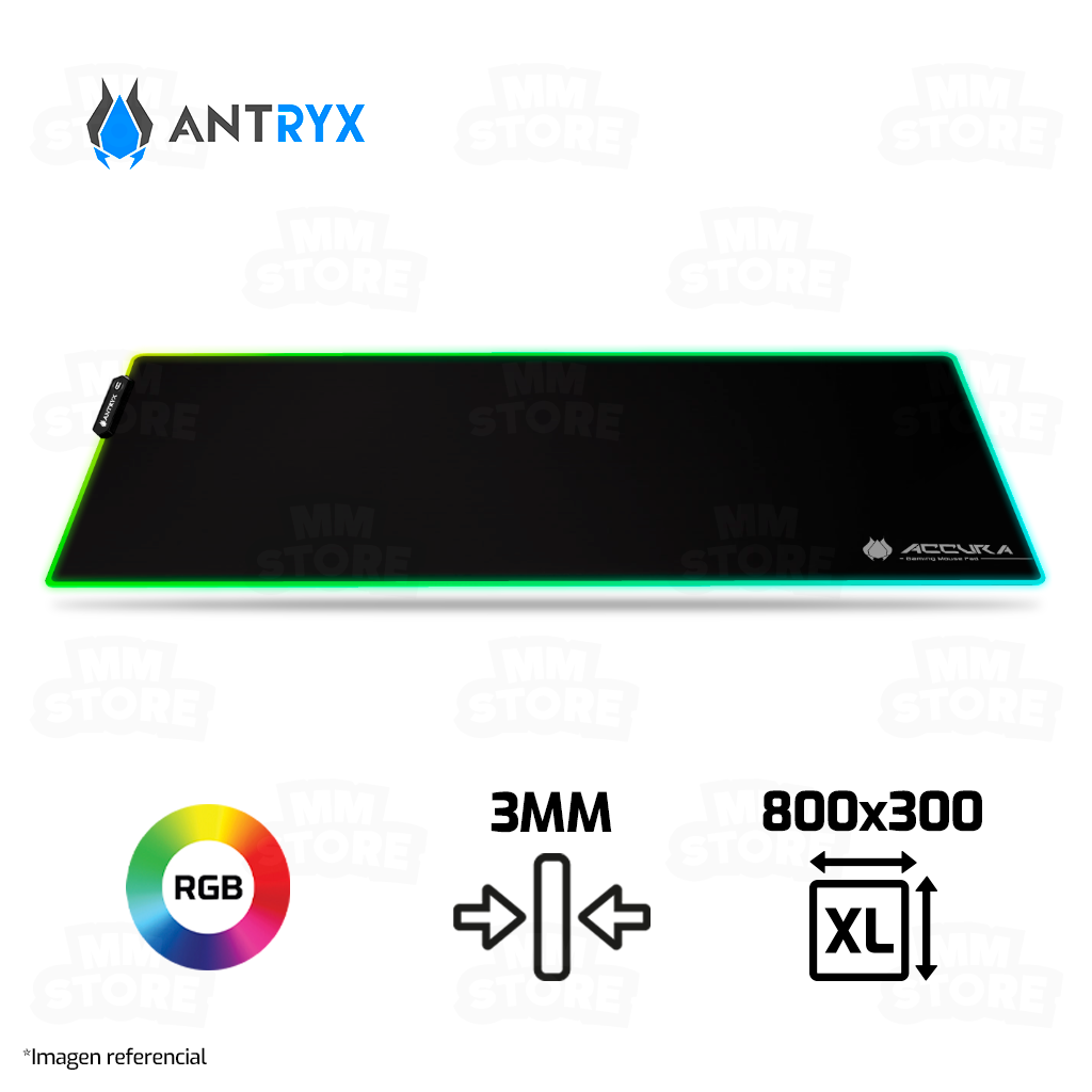 PAD MOUSE ANTRYX ACCURA 80 RGB, XL, 800 X 300 X 3MM