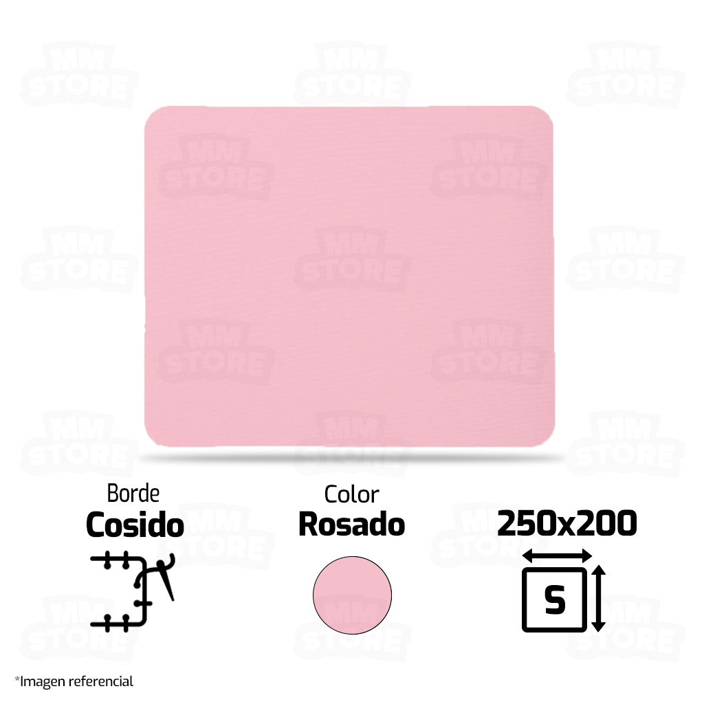 Pad Mouse con Descansador de Mano Rosado GENERICO