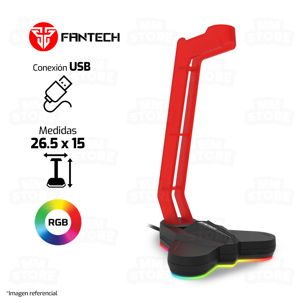 Fantech ac3001s rgb online headphone stand