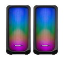 PARLANTE 2.0 MICRONICS LUXOR - MIC S305 | 3.5MM | USB | RGB