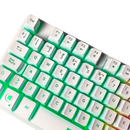 TECLADO MICRONICS NEON MIC K709 | ESP | MEMBRANA | RAINBOW | BLANCO