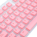 KEYCAPS REDRAGON SCARAB PUDDING | ESPAÑOL | ROSADO