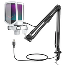 MICROFONO FIFINE A6T + BRAZO | RGB | CONDENSADOR | BLANCO