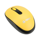 MOUSE TEROS TE-5075 | INALAMBRICO | 1,600 DPI | NEGRO-AMARILLO