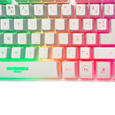 TECLADO MICRONICS NEON MIC K709 | ESP | MEMBRANA | RAINBOW | BLANCO
