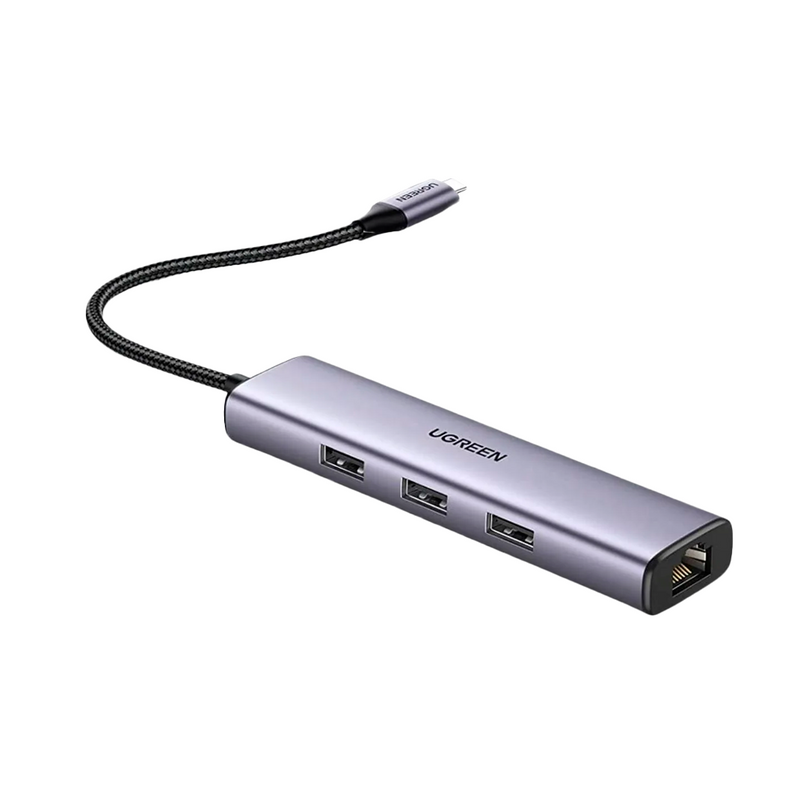 HUB USB TIPO C UGREEN 60600 | 3.0 | RJ-45 | 3 PUERTOS
