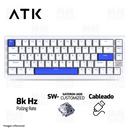 TECLADO ATK 68 V2 PRO | CABLEADO | MAGNETICO | SW GATERON JADE | RGB | BLANCO - AZUL