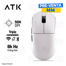 MOUSE ATK DRAGONFLY A9 ULTIMATE + | INALAMBRICO | 8,000 Hz | 50,000 DPI | BLANCO