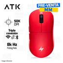MOUSE ATK DRAGONFLY A9 ULTIMATE + | INALAMBRICO | 8,000 Hz | 50,000 DPI | ROJO