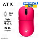 MOUSE ATK DRAGONFLY A9 ULTIMATE + | INALAMBRICO | 8,000 Hz | 50,000 DPI | ROSADO