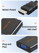 ADAPTADOR HDMI MACHO A VGA HEMBRA CABLETIME CP52B