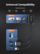 ADAPTADOR VGA MACHO A HDMI HEMBRA CABLETIME CP54B | 1080P