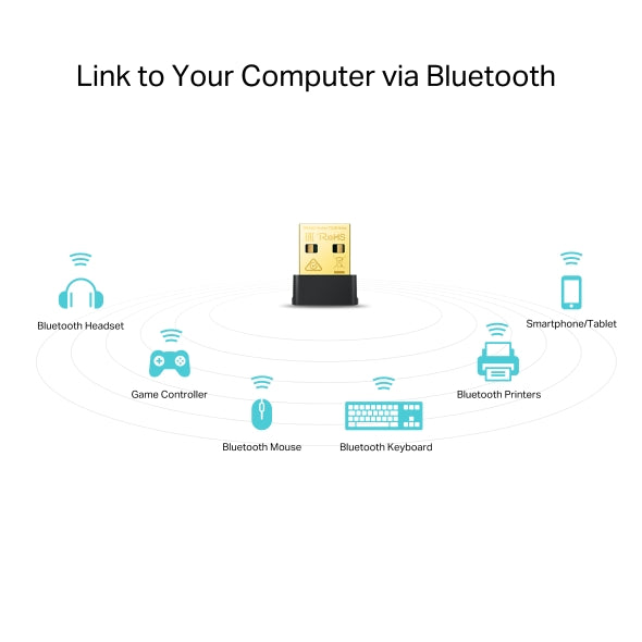 ADAPTADOR WIFI TP-LINK T2UB NANO AC600 | USB 2.0 | BLUETOOTH 4.2 | 2.4Ghz - 5.0Ghz