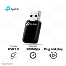 ADAPTADOR WIFI USB TP-LINK TL-WN823N | 300 Mbps | USB 2.0