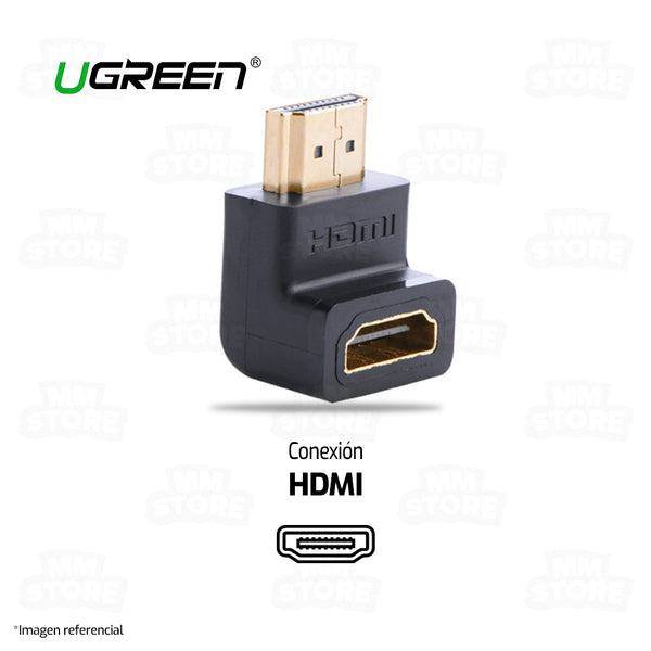 ADAPTADOR HDMI 90° UGREEN 20109 | HEMBRA A HEMBRA