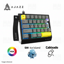 PRE-VENTA | TECLADO AJAZZ 8K AK029 | INGLES | SW-ICE ISLAND | RGB | NEGRO-AMARILLO