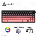 TECLADO AJAZZ AK650 | INALAMBRICO | RGB | SW-DREAM| ROSA-DREGRADADO