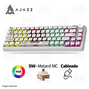 PRE-VENTA | TECLADO AJAZZ AK690 | INGLES | CABLEADO | SW-MAILLARD MC | RGB | TRANSPARENT WHITE