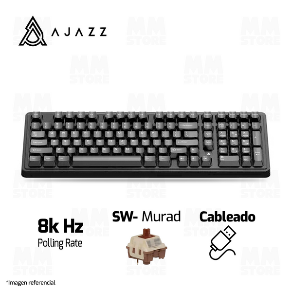 TECLADO AJAZZ AK980 MAX | CABLEADO | RGB | MAGNETICO | SW-MURAD | NEGRO-DEGRADADO