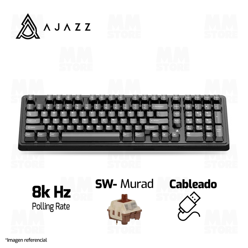 TECLADO AJAZZ AK980 MAX | CABLEADO | RGB | MAGNETICO | SW-MURAD | NEGRO-DEGRADADO