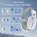 AUDIFONO ATTACK SHARK L90 | BLUETOOTH- INALAMBRICO- USB | 7.1 | BLANCO | RGB