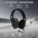 AUDIFONO ATTACK SHARK L90 | BLUETOOTH- INALAMBRICO- USB | 7.1 | RGB | NEGRO