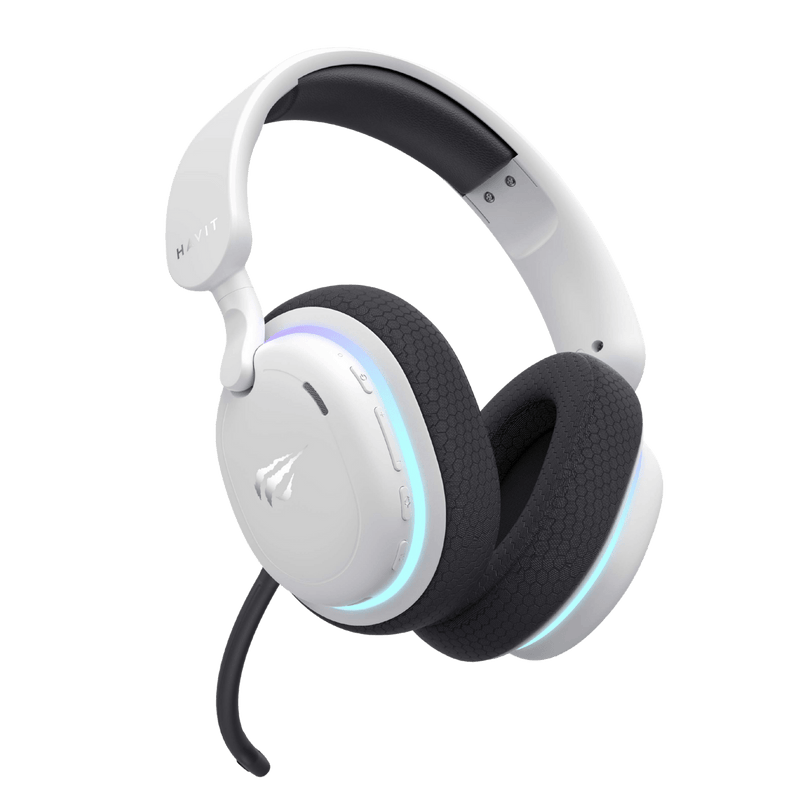 AUDIFONO HAVIT FUXI-H7 | BLUETOOTH- INALAMBRICO- USB TIPO-C | 7.1 | BLANCO - NEGRO