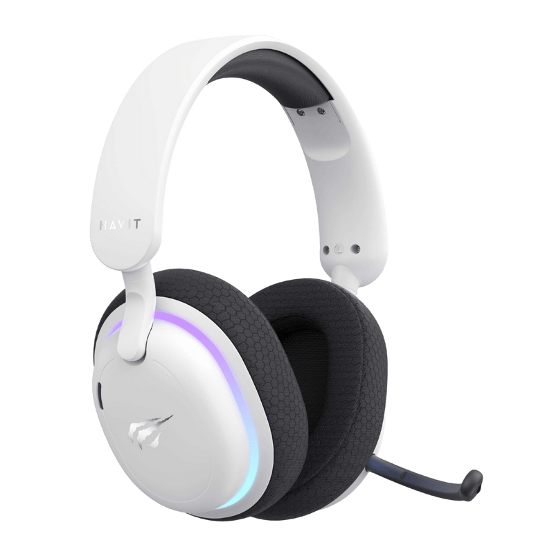 AUDIFONO HAVIT FUXI-H7 | BLUETOOTH- INALAMBRICO- USB TIPO-C | 7.1 | BLANCO - NEGRO