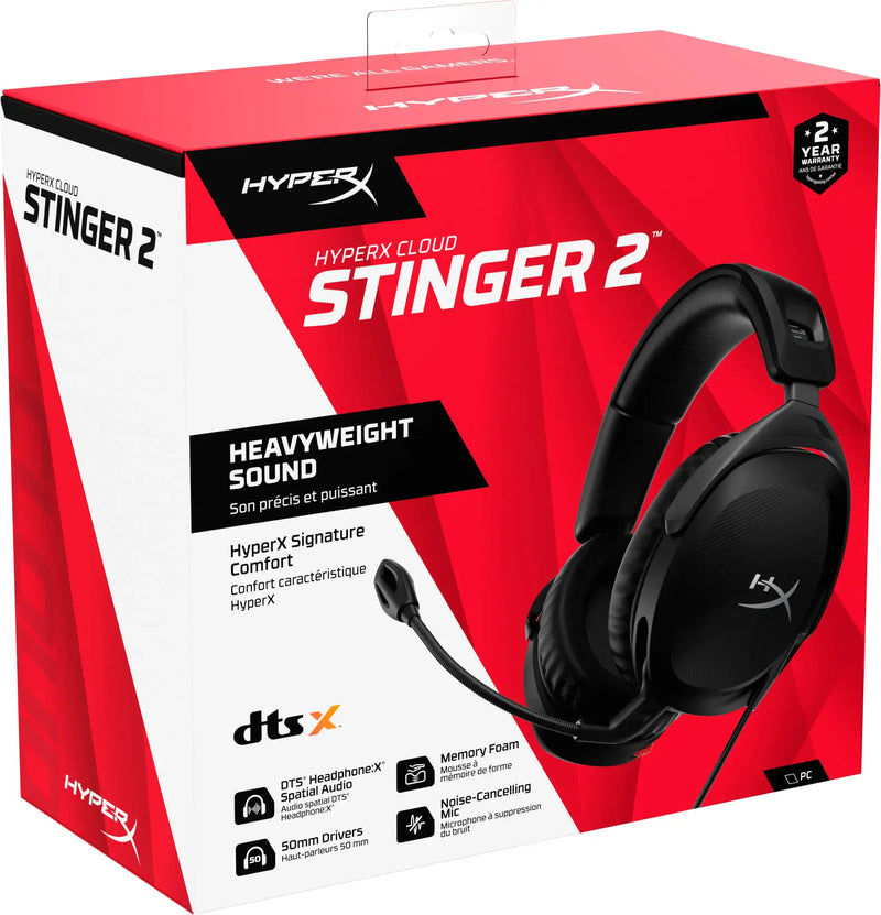 AUDIFONO HYPERX CLOUD STINGER 2 | 3.5MM | ESTEREO