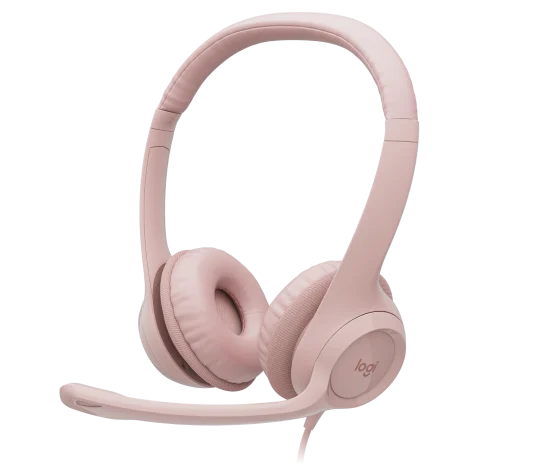 AUDIFONO LOGITECH H390 | USB | ESTEREO | ROSA