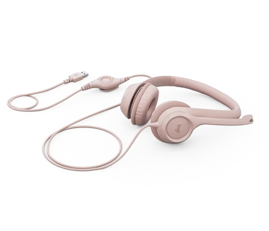 AUDIFONO LOGITECH H390 | USB | ESTEREO | ROSA