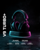 AUDIFONO MCHOSE V9 TURBO | INALAMBRICO - BLUETOOTH | 7.1 | STEEL BLACK