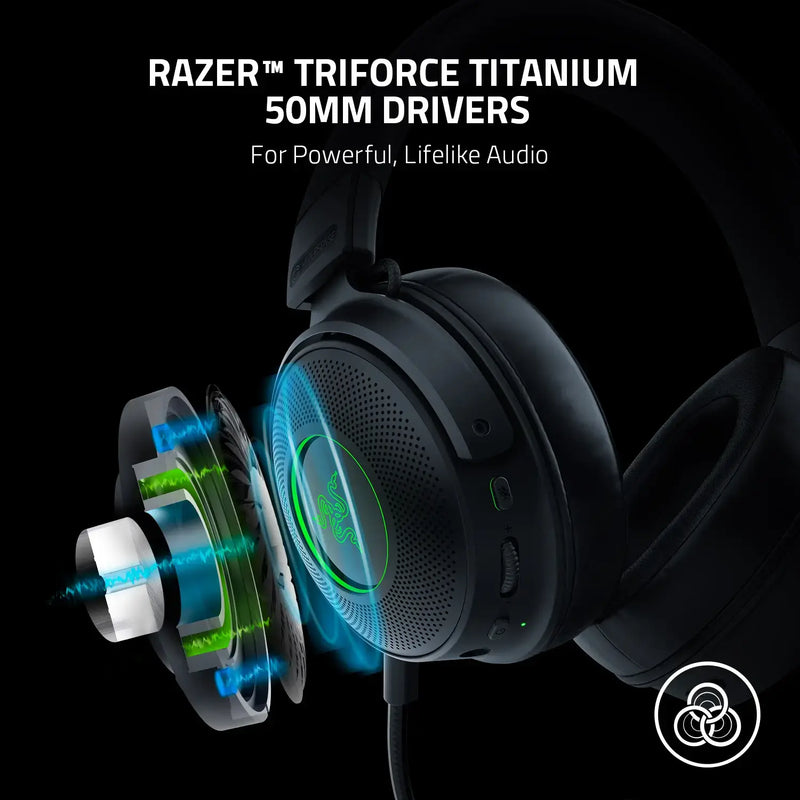 AUDIFONO RAZER KRAKEN V3 HYPERSENSE | USB | 7.1 | RGB