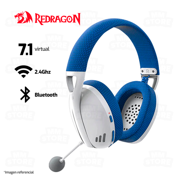 AUDIFONO REDRAGON IRE PRO H848 | BLUETOOTH- INALAMBRICO- USB | 7.1 | AZUL