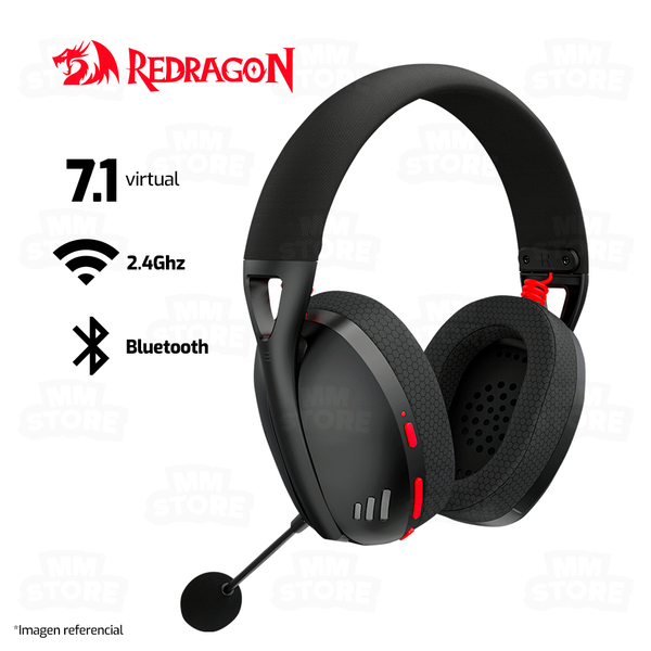AUDIFONO REDRAGON IRE PRO H848 | BLUETOOTH- INALAMBRICO- USB | 7.1 | NEGRO