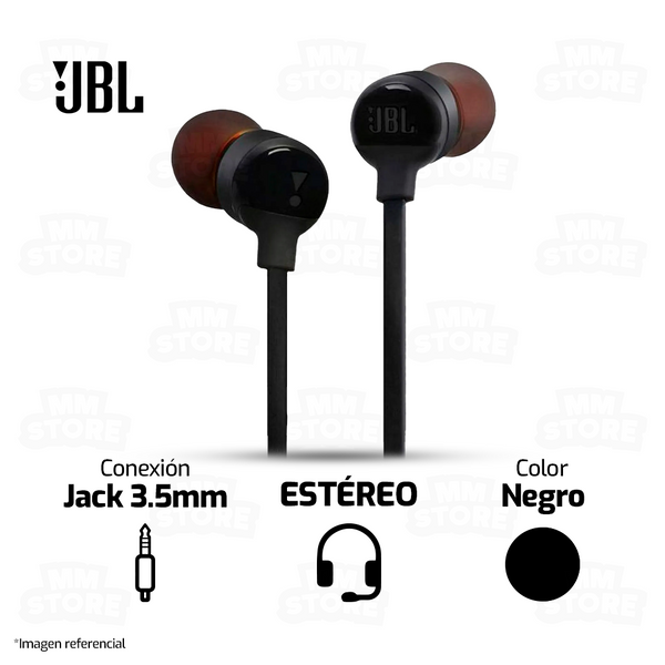 Auriculares con cable mini jack 3.5 JBL Tune 110 - micrófono
