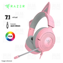 AUDIFONO RAZER KRAKEN KITTY V3 X | 3.5MM | 7.1 | RGB | ROSA