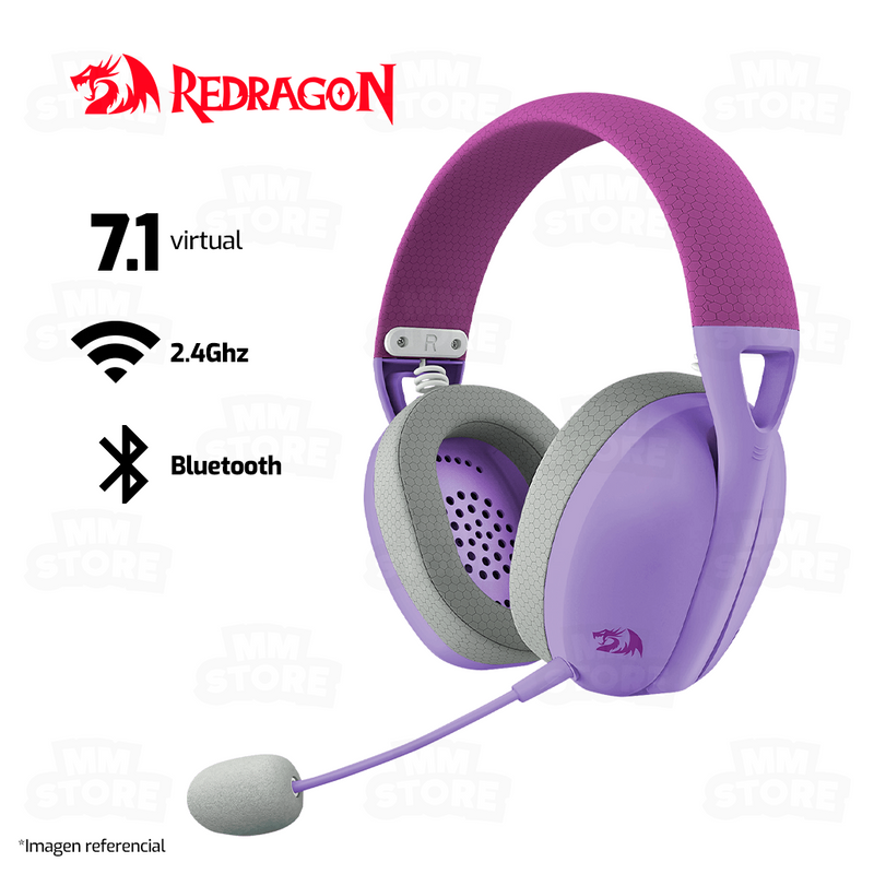 AUDIFONO REDRAGON IRE PRO H848 BLUETOOTH INALAMBRICO USB 7.1 P