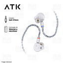 PRE-VENTA | AUDIFONO IN-EAR ATK HORIZON | 3.5 mm | ESTEREO | BLANCO