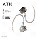 PRE-VENTA | AUDIFONO IN-EAR ATK HORIZON | 3.5 mm | ESTEREO | NEGRO