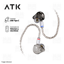 PRE-VENTA | AUDIFONO IN-EAR ATK HORIZON | TIPO C | ESTEREO | NEGRO