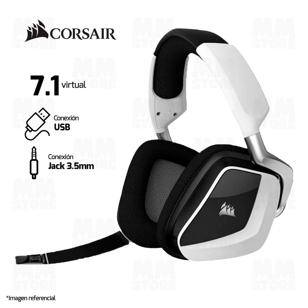 AUDIFONO CORSAIR VOID ELITE | INALAMBRICO | RGB | 7.1 | BLANCO