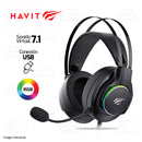 AUDIFONO HAVIT H2007U | USB | 7.1 | RGB | NEGRO