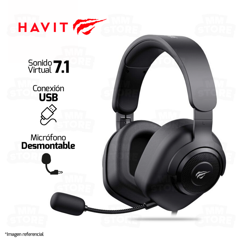 AUDIFONO HAVIT H2230U | USB | 7.1 | NEGRO
