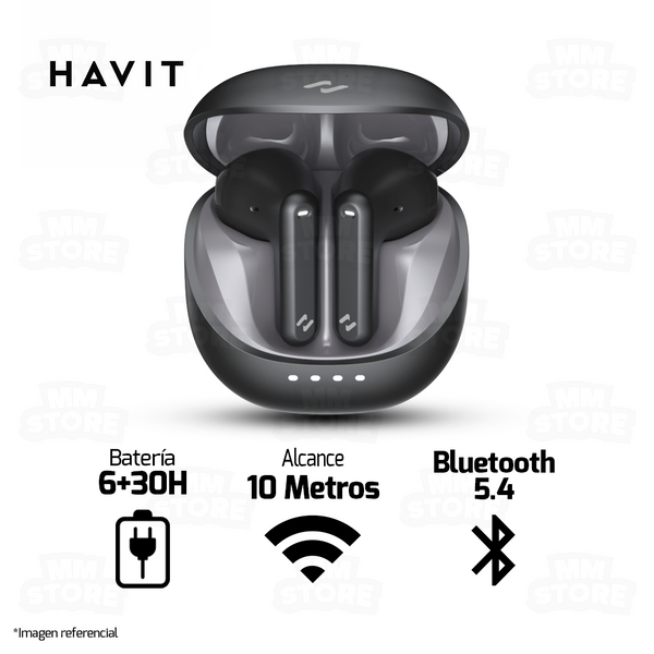 AUDIFONO HAVIT TW931 | BLUETOOTH | ESTEREO | NEGRO