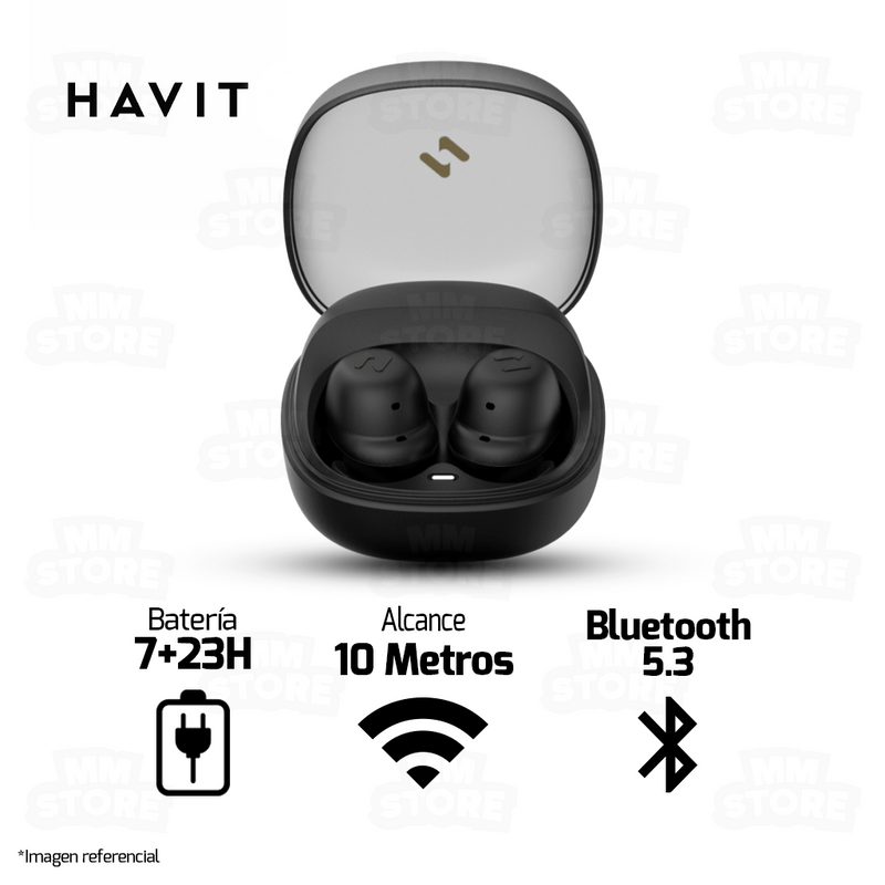 AUDIFONO HAVIT TW969 | BLUETOOTH | ESTEREO | NEGRO